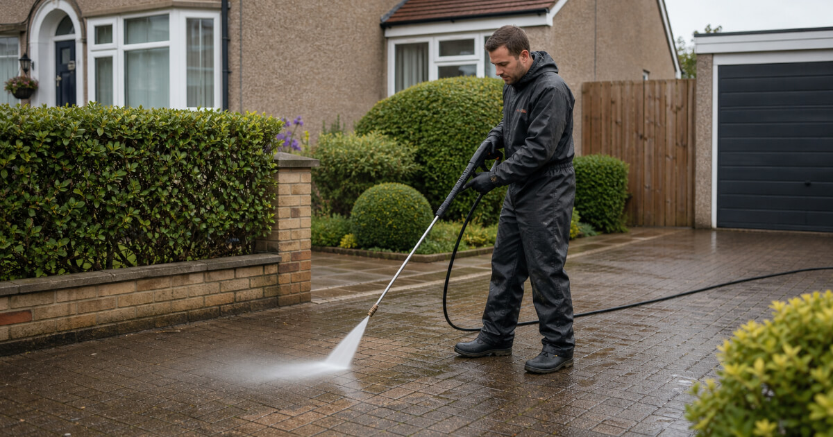 Driveway jet washing London — before and after results